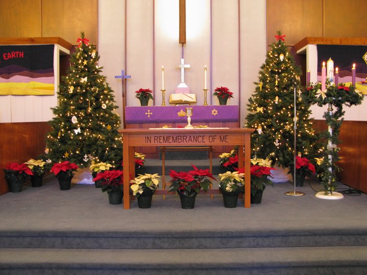 xmas altar